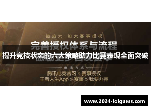 提升竞技状态的六大策略助力比赛表现全面突破